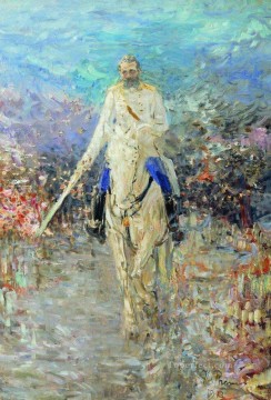 Ilya Repin Painting - horse riding portrait 1913 Ilya Repin
